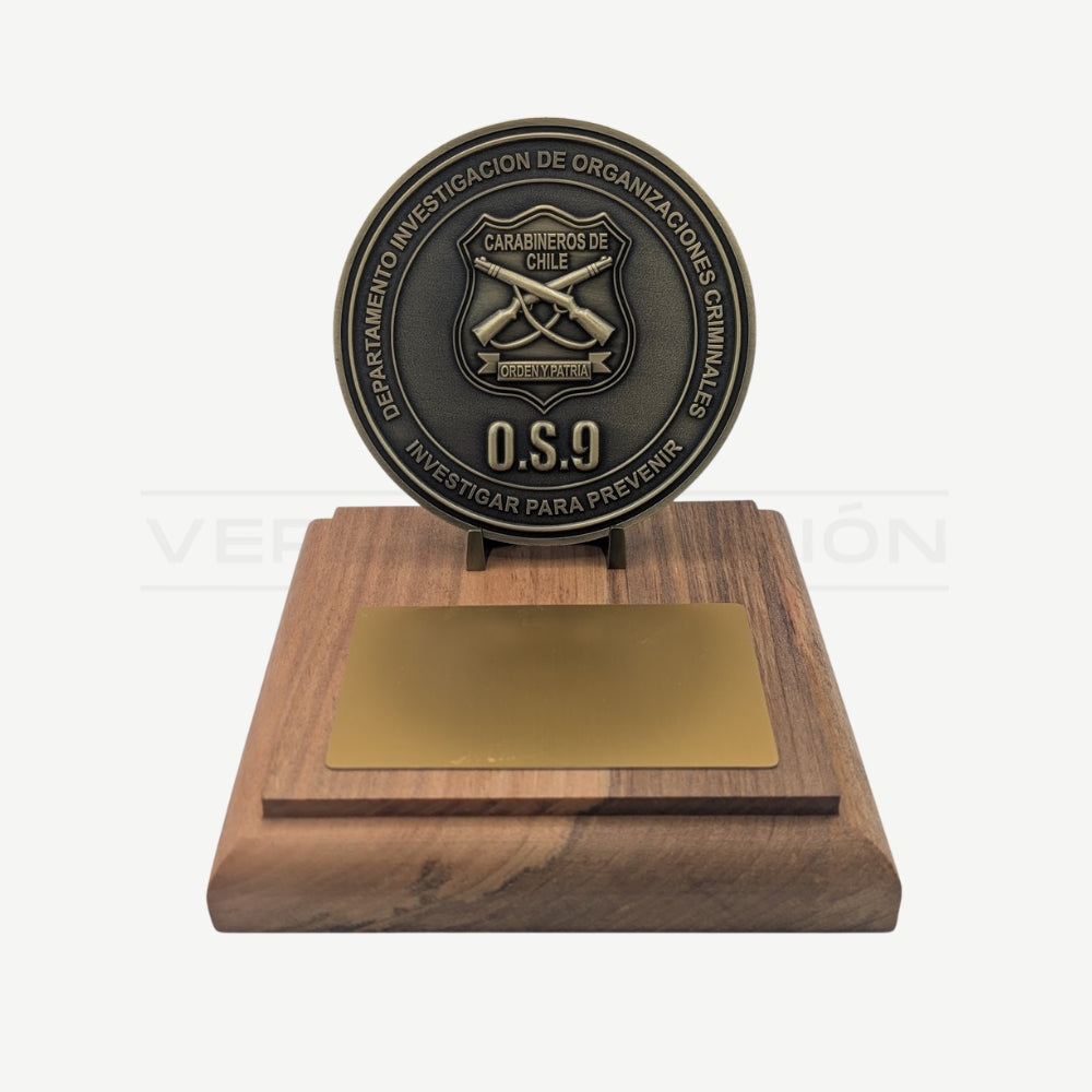 Galvano de Escritorio OS9 Personalizable Carabineros