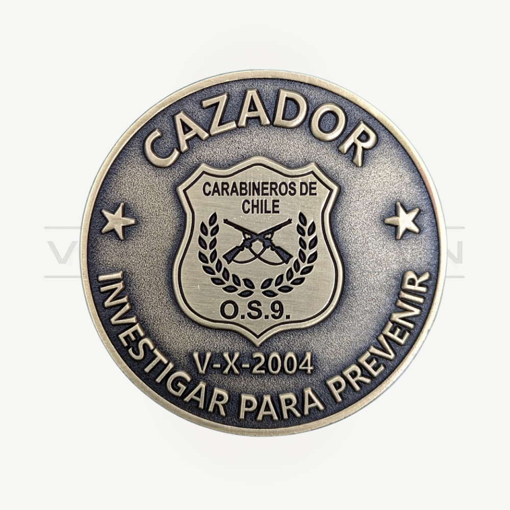 Moneda de Colección OS9 Carabineros de Chile