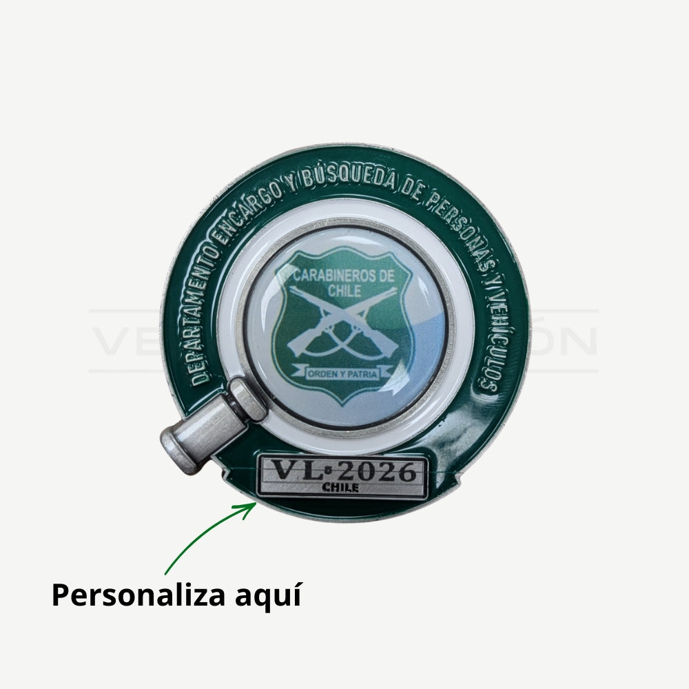 Moneda Personalizable SEBV Carabineros
