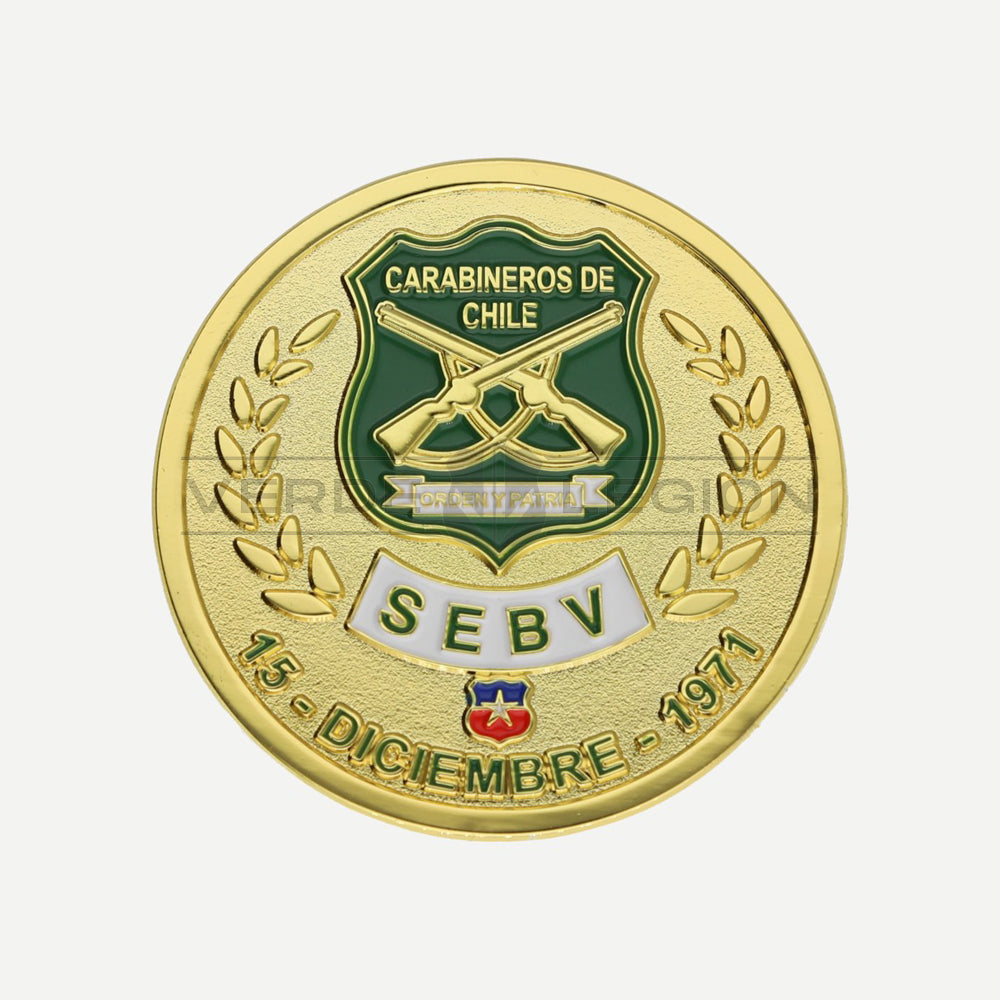 Moneda de Colección SEBV Carabineros