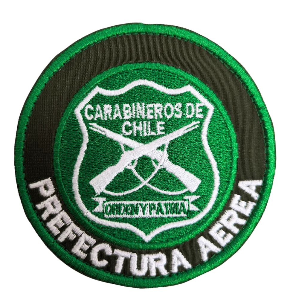 Parche Disco (Verde Blanco) Prefectura Aérea Carabineros
