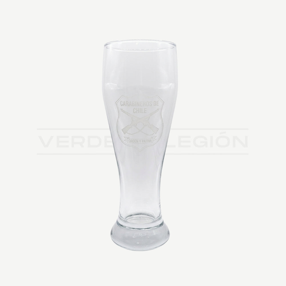 Vaso Cervecero Escudo Carabineros