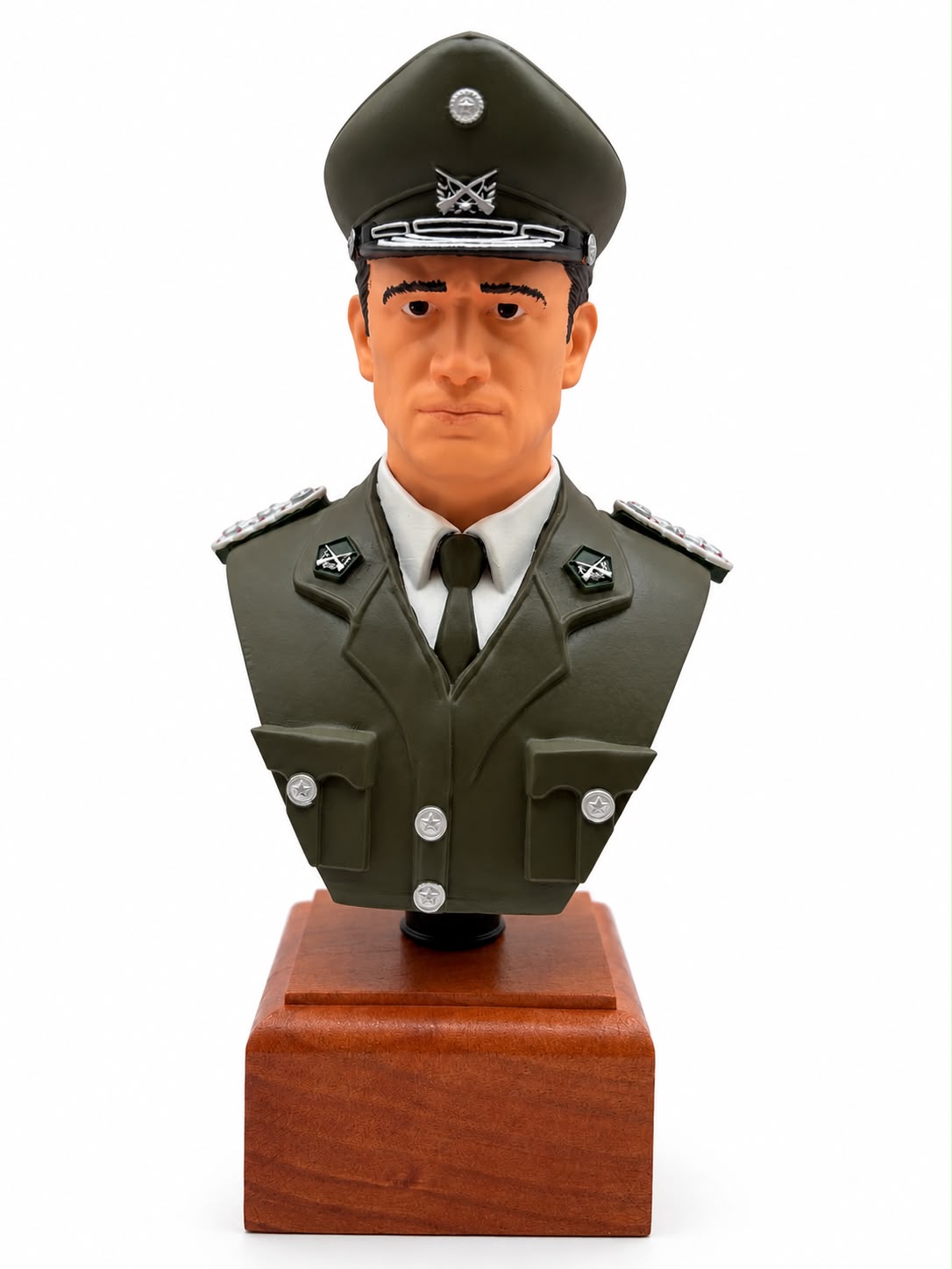 Figura 3D Teniente Coronel de Carabineros Placa Personalizable