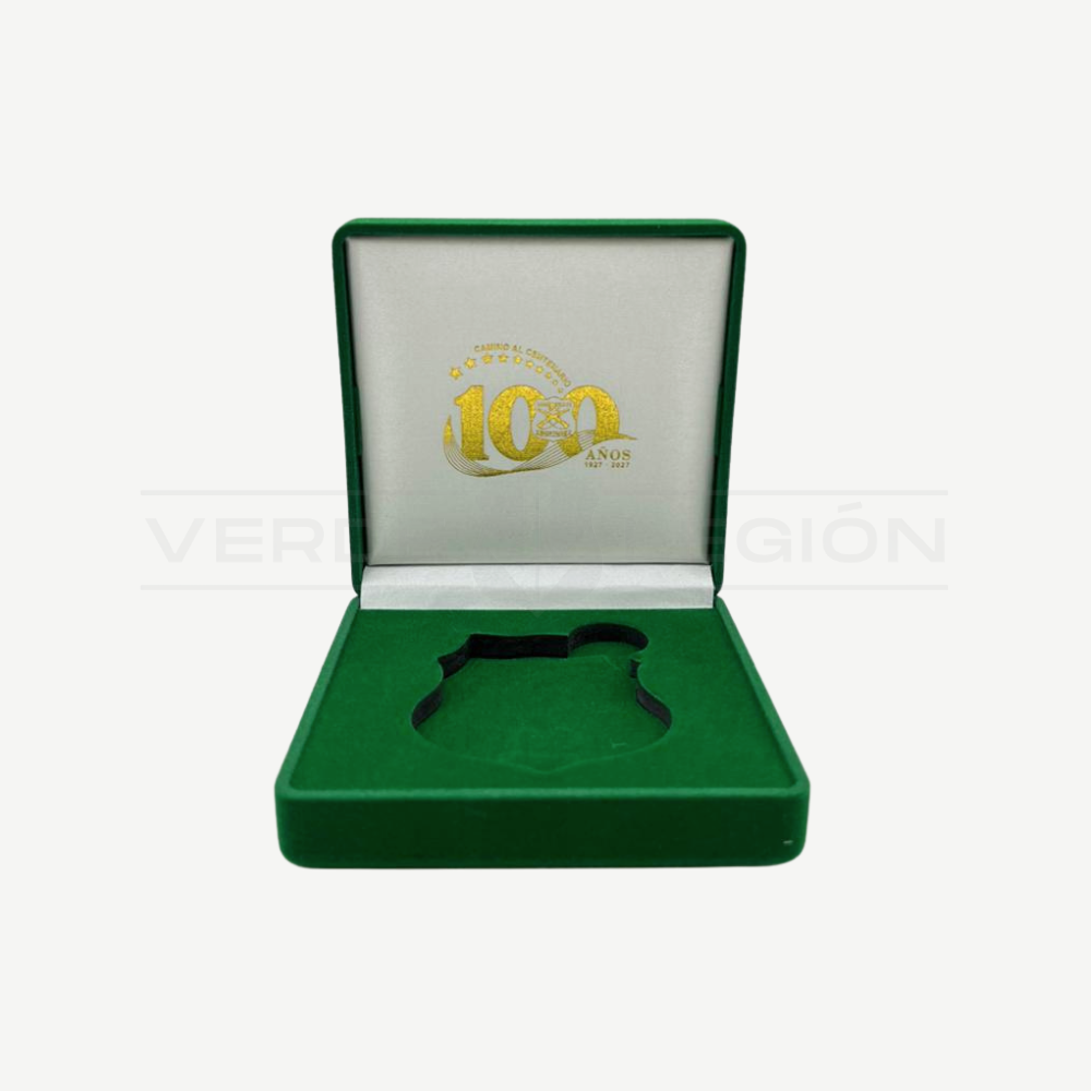 Caja Terciopelo para Moneda 99 Años Forma Escudo Carabineros