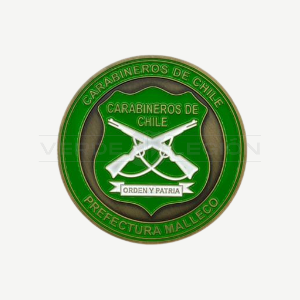 Moneda de Colección Prefectura Malleco Nº 21 Carabineros