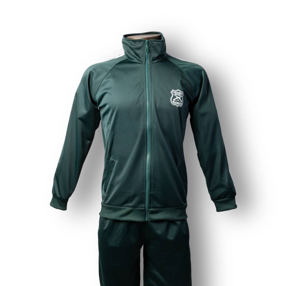 Buzo Deportivo Verde Unisex Logo Carabineros