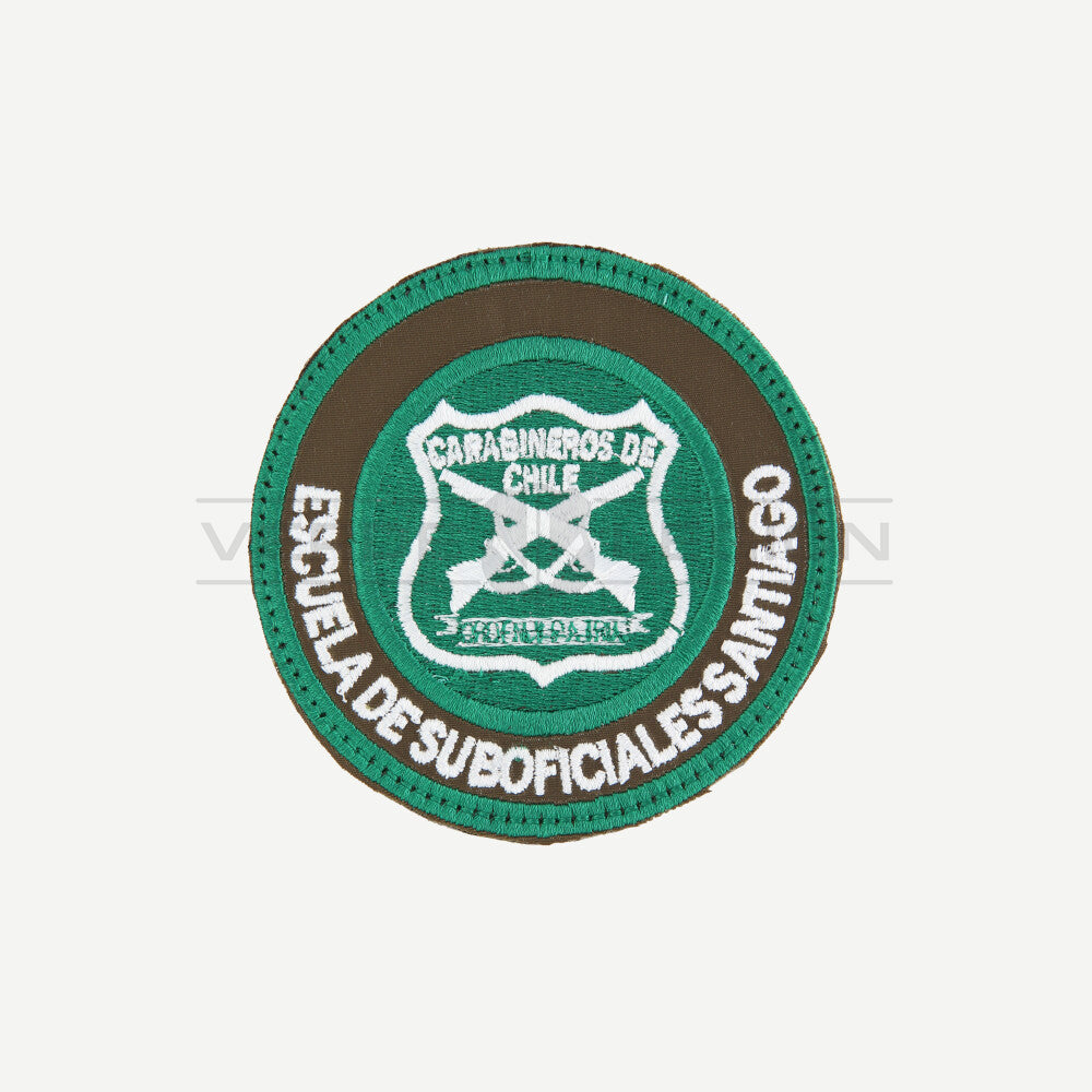 Parche Disco (Verde Blanco) Escuela de Suboficiales Carabineros Opciones