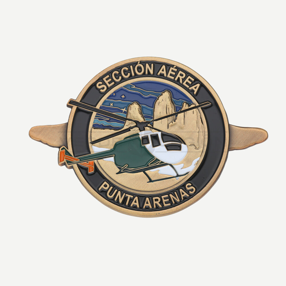Moneda de Colección Sección Aérea Punta Arenas Carabineros