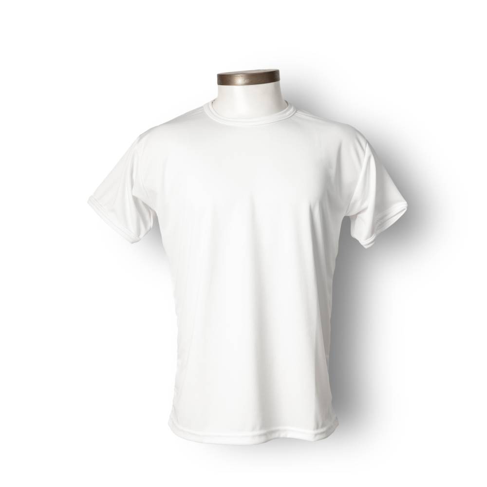 Polera Tipo Camiseta Blanca Dry Fit Unisex Carabineros