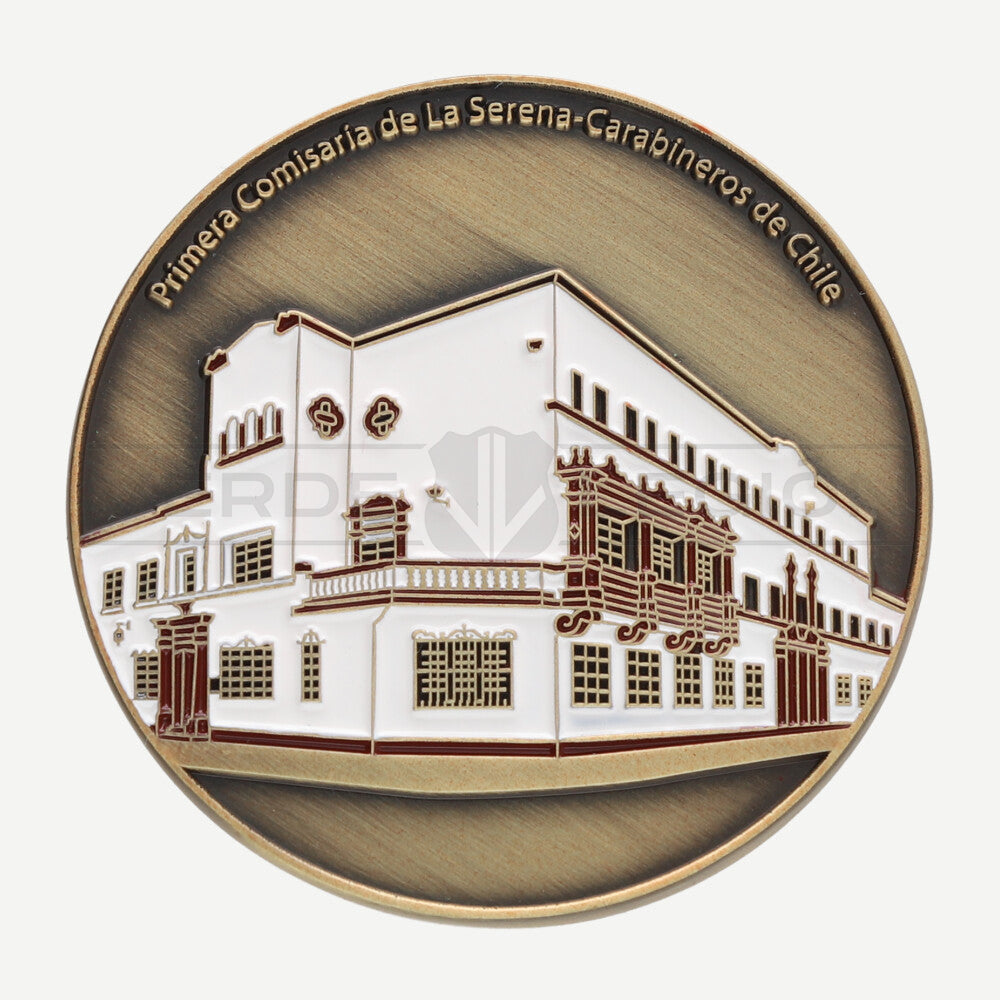 Moneda de Colección Primera Comisaría de La Serena Carabineros