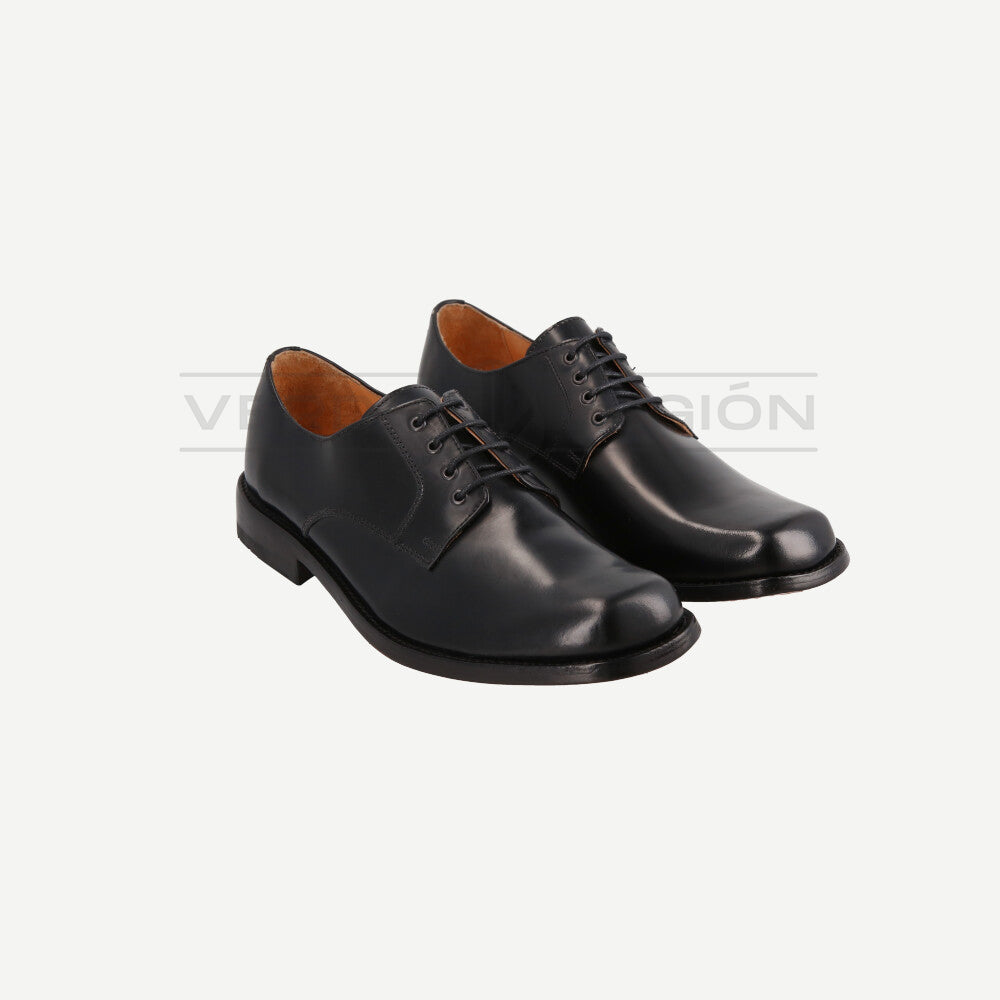 Zapato Negro Cordones Planta de Suela Hombre Calzarte Carabineros