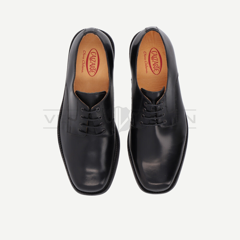 Zapato Negro Cordones Planta de Suela Hombre Calzarte Carabineros
